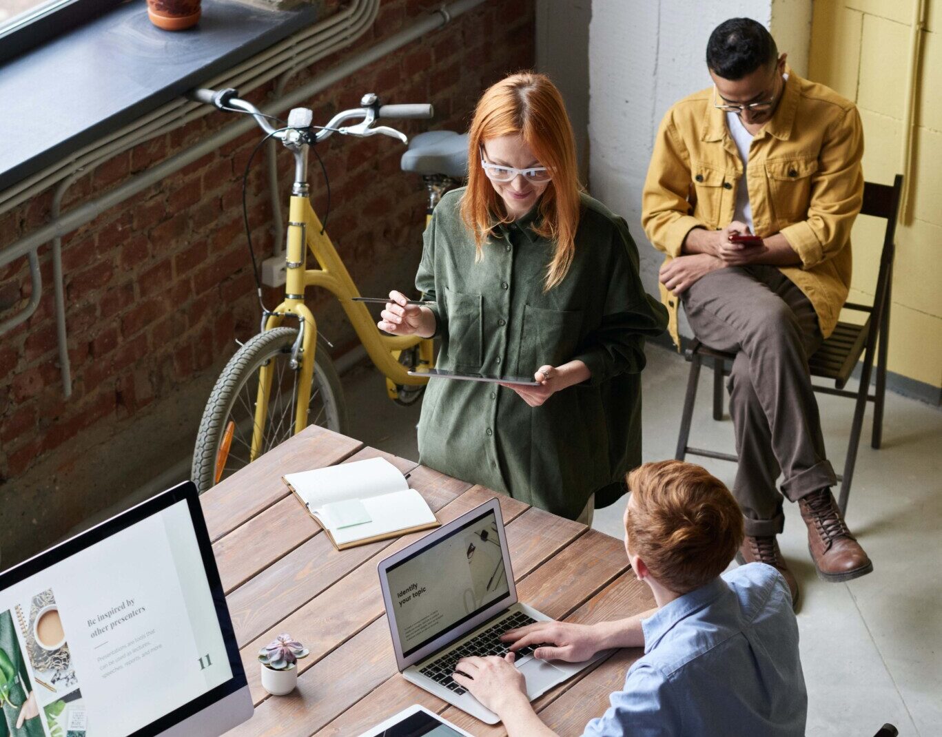 Group of people at work